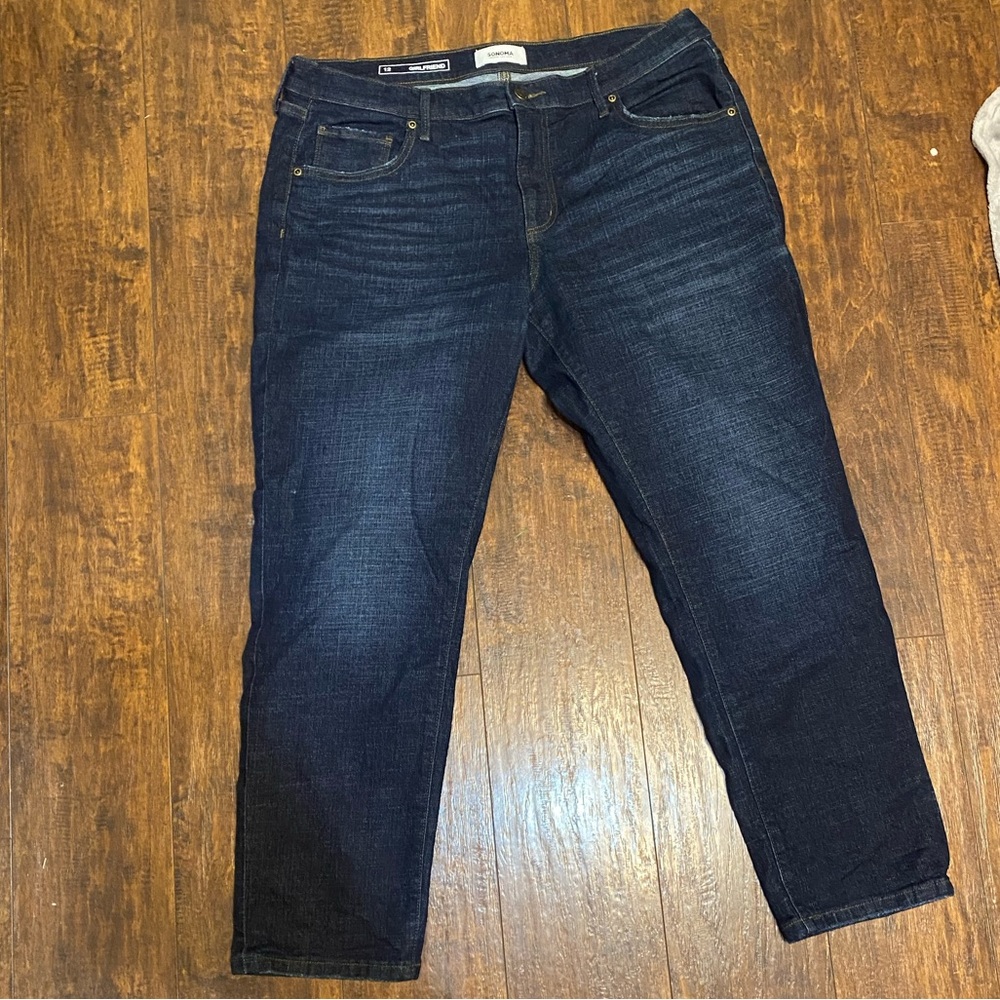 Size 12, Sonoma  girlfriend jeans